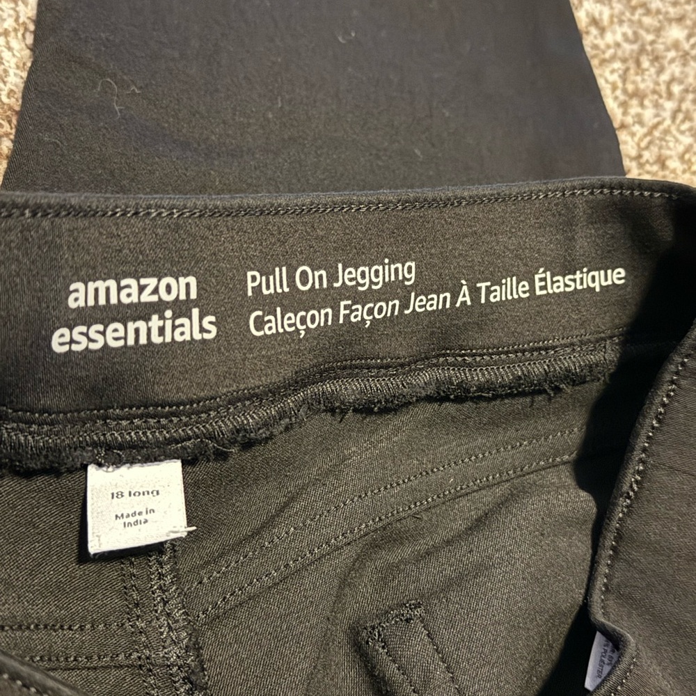 Amazon Essentials Black Pull-On Jeggings - image 3